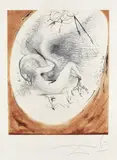 Leda by Salvador Dalí, 1963, Drypoint, sold Mar 2007