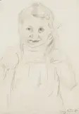 Lovis Corinth, Wilhelmine, 1912, Pencil drawing