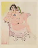Nach - Nu assise dans un fauteuil by Henri Matisse, 1954, Lithograph in colours, sold Mar 2007