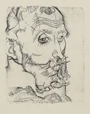 Egon Schiele, Bildnis Franz Hauer, 1914, Drypoint