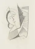 Karl Hofer, Gesicht, schlafend