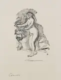 Femme au cep de vigne by Pierre-Auguste Renoir, 1904, Lithograph, sold Mar 2007