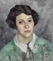 Paula Gans, Porträt einer jungen Frau, 1926, Oil on canvas