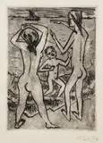 Max Pechstein, Am Strand, 1922, Drypoint