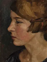 Paula Gans, Porträt einer jungen Frau, 1920, Oil
