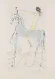 Die Geliebte ist schön wie eine Pferdeherde by Salvador Dalí, 1971, Etching in colours, sold Mar 2007