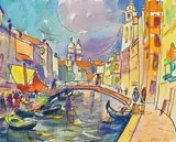 Alfred Rössler, Venedig, 1952, Watercolour