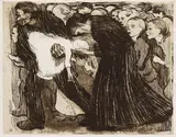 Überfahren by Käthe Kollwitz, 1910, Soft-ground etching, sold Mar 2007