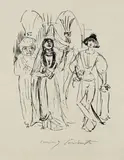 Lovis Corinth, Fünfzehn Lithografien zu "Die Frau Konnetable" von Honoré de Balzac, 1922, Portfolio