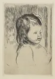 Buste d'enfant, tourné à droite by Pierre-Auguste Renoir, 1908, Soft-ground etching, sold Mar 2007