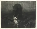 Käthe Kollwitz, Schlachtfeld, 1907, Drypoint
