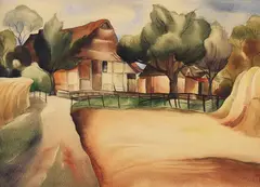 Bauernhof by Christian Arnold, 1920, Watercolour, sold Mar 2007