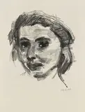 Mädchenkopf by Oskar Kokoschka, 1922, Lithograph, sold Mar 2007
