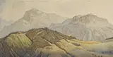 Franz Lenk, Der Hohe Göll/Kehlstein, 1939, Watercolour