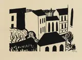 Werner Heldt, Häuser, 1949, Lithograph