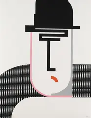 Der Schwarzhändler by Walter Dexel, 1971, Silkscreen in colours, sold Mar 2007