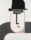 Walter Dexel, Der Schwarzhändler, 1971, Silkscreen in colours