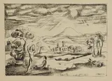 Carlo Mense, 4 Bll.: Figürliche Kompositionen, 1914, Linocut