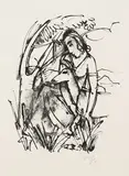Karl Hofer, Aus: Liebesgedichte, 1922, Lithograph