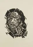 Heinrich Richter, Zigeunerin, 1919, Woodcut