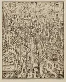 Max Pretzfelder, Kurfürstendamm, 1950, Etching