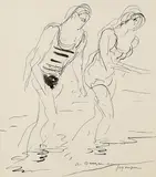 André Dunoyer de Segonzac, Zwei Badende