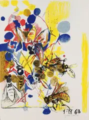 Bees by Graham Sutherland, 1963, Lithograph in colours, sold Mar 2007