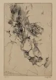 2 Bll.: Hanno's Tod II. Ohne Titel by Horst Janssen, 1972, Etching, sold Mar 2007
