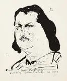 Horst Janssen, 4 Bll.: Porträts, 1966, Lithograph