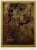 Roberto Sebastian Echaurren Matta, 2 Bll.: Personnage Brune. Personnage Verte, 1972, Etching and aquatint