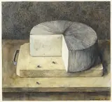 Dieter Kraemer, Sardischer Käse II, 1980, Watercolour