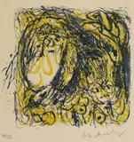 Pierre Alechinsky, 2 Bll.: Les yeux verts. La barbe