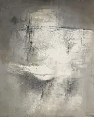 Mario Bionda, Bianco sospeso, 1962, Mixed media