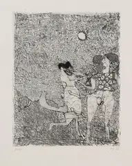 Horst Janssen, Harald's Spezielle, 1958, Etching