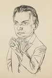 Max Beckmann, Bildnis Dr. Heinrich Simon, 1922, Lithograph