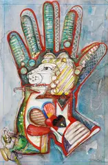 Simon Dittrich, Richard Löwenherz, 1990, Watercolour