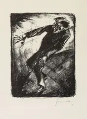 Walter Gramatté, Das Kreisen, 1918, Lithograph