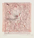 Hermann Nitsch, Ohne Titel, 1989, Etching in colours