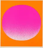 Rupprecht Geiger, leuchtrot kalt auf orange, 1967, Silkscreen in colours