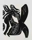 Alb III by HAP Grieshaber, 1968, Woodcut, sold Feb 2007