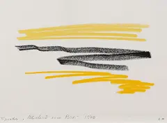 Siegward Sprotte, 2 Bll.: Abstrakte Kompositionen, 1970, Lithograph in colours
