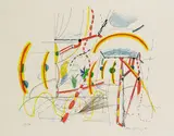 Peter Brüning, Ohne Titel, 1964, Lithograph in colours