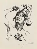 Lovis Corinth, Kriegerkopf, 1914, Lithograph