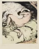 Hans Meid, Leda II, 1911, Drypoint