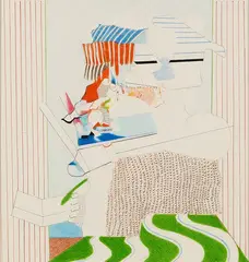 Doge by Simon Dittrich, 1970, Coloured pencil drawing, sold Feb 2007