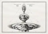 Rudolf Hausner, Adampyramide, 1972, Silkscreen in colours