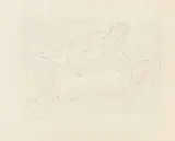 Rudolf Großmann, Zwei Liegende, 1900, Lithograph