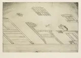 Stefan Wewerka, Interieur, 1971, Etching