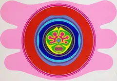 Gernot Bubenik, Blüte, 1967, Silkscreen in colours
