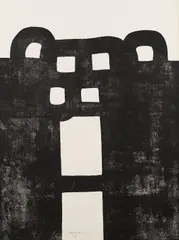 Eduardo Chillida, Gurutze Gorria I, 1984, Lithograph